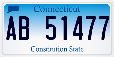 CT license plate AB51477