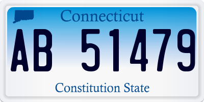 CT license plate AB51479