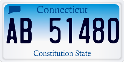 CT license plate AB51480