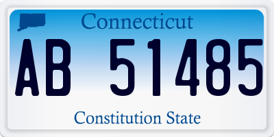 CT license plate AB51485