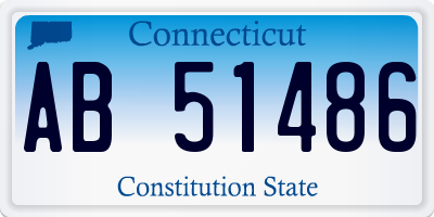 CT license plate AB51486