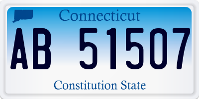 CT license plate AB51507