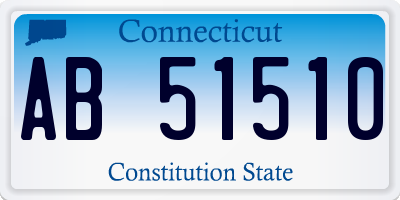 CT license plate AB51510