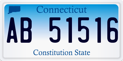 CT license plate AB51516