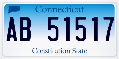 CT license plate AB51517