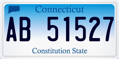 CT license plate AB51527