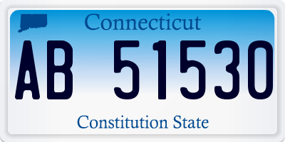 CT license plate AB51530