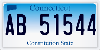 CT license plate AB51544