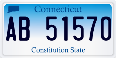 CT license plate AB51570