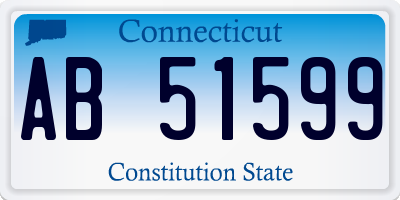 CT license plate AB51599