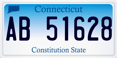 CT license plate AB51628