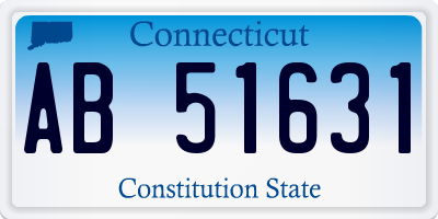 CT license plate AB51631