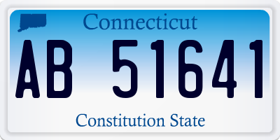 CT license plate AB51641