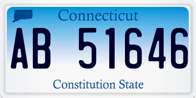 CT license plate AB51646