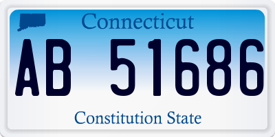 CT license plate AB51686