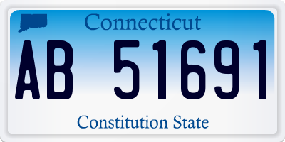 CT license plate AB51691