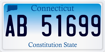 CT license plate AB51699