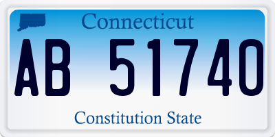 CT license plate AB51740