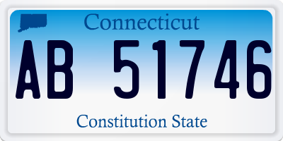 CT license plate AB51746