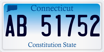 CT license plate AB51752