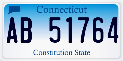 CT license plate AB51764