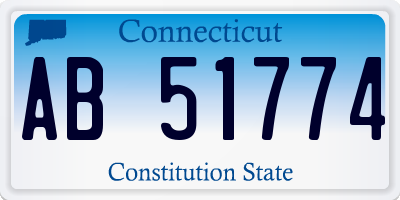 CT license plate AB51774