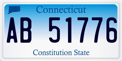 CT license plate AB51776