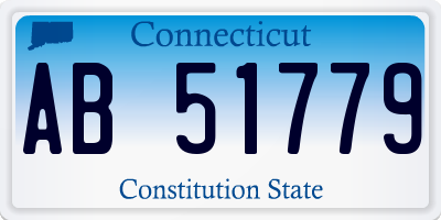 CT license plate AB51779