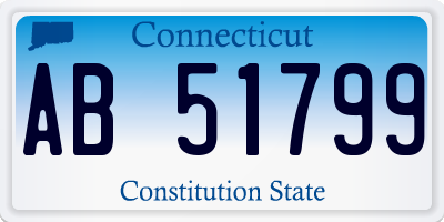 CT license plate AB51799