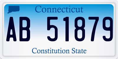 CT license plate AB51879