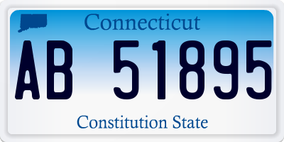 CT license plate AB51895