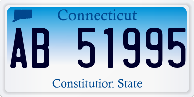 CT license plate AB51995