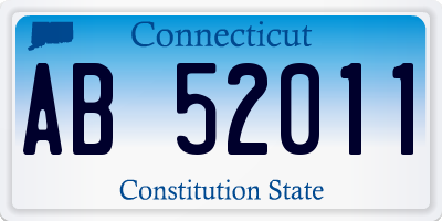 CT license plate AB52011