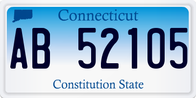 CT license plate AB52105