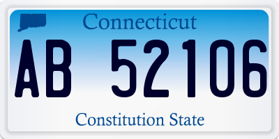 CT license plate AB52106