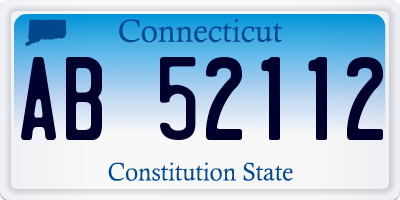 CT license plate AB52112