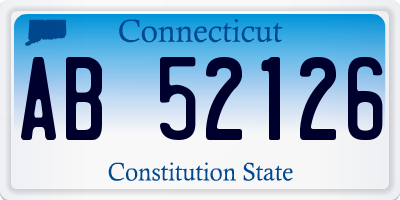 CT license plate AB52126