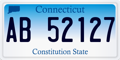 CT license plate AB52127