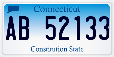 CT license plate AB52133