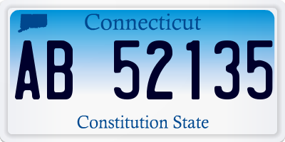 CT license plate AB52135