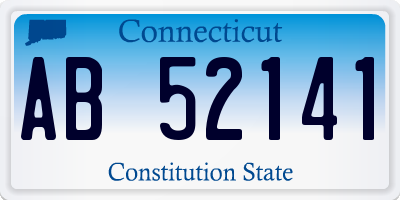 CT license plate AB52141