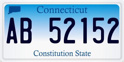 CT license plate AB52152