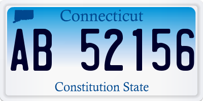 CT license plate AB52156