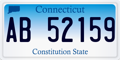 CT license plate AB52159