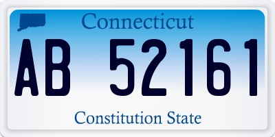 CT license plate AB52161