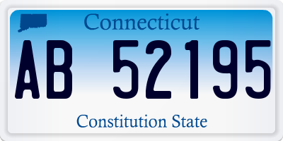 CT license plate AB52195