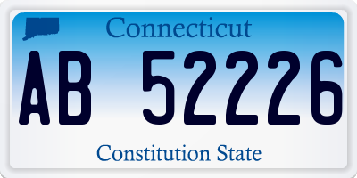 CT license plate AB52226