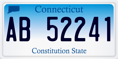 CT license plate AB52241