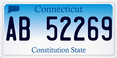 CT license plate AB52269