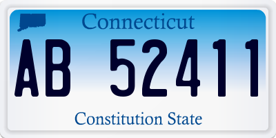 CT license plate AB52411